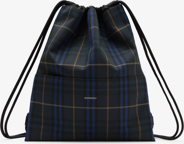 Burberry Check Drawcord Backpack