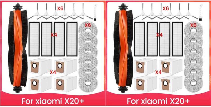 Tlily Accessory Set Compatible with X20 Plus Vacuum Cleaner