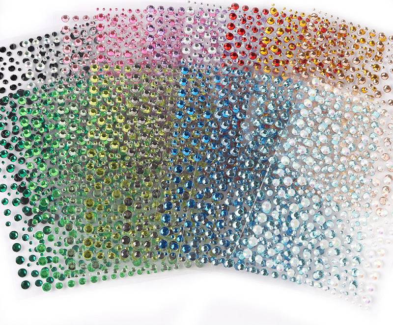 3D Rhinestone Face Sticker Bright Jewelry Diamonds