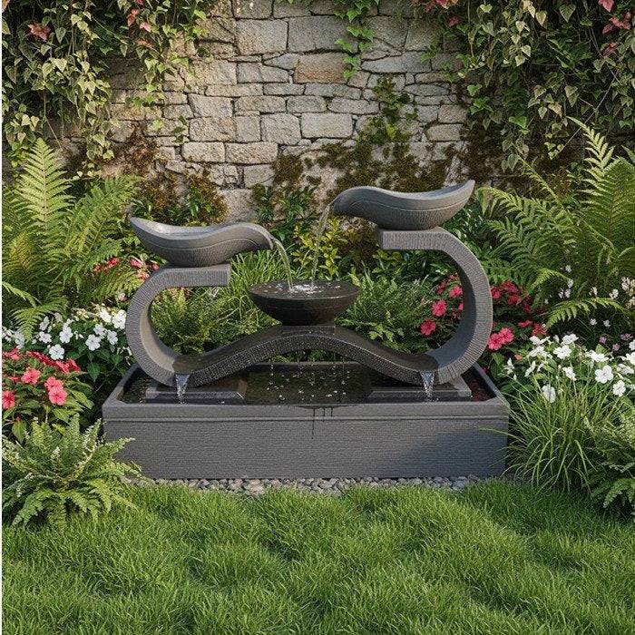 Infinity Outdoor Water Fountain Rust