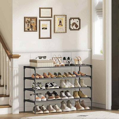 B&Q 4-Tier Metal Shoe Storage Rack Shoe Rack