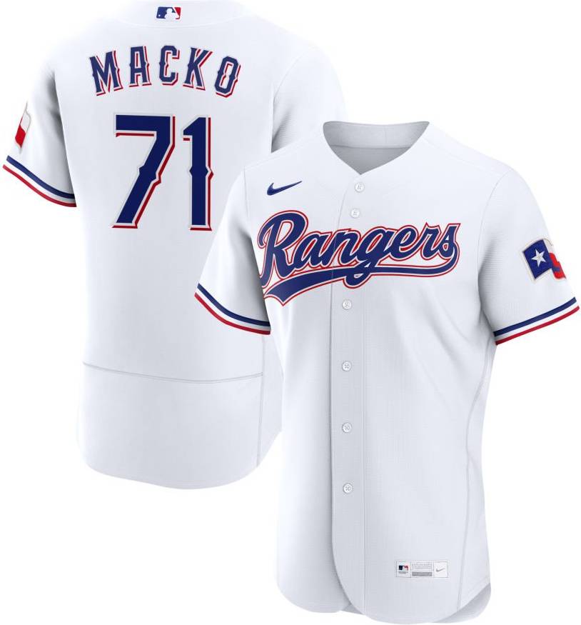 Nike Kumar Rocker Men's White Texas Rangers Home Authentic Jersey