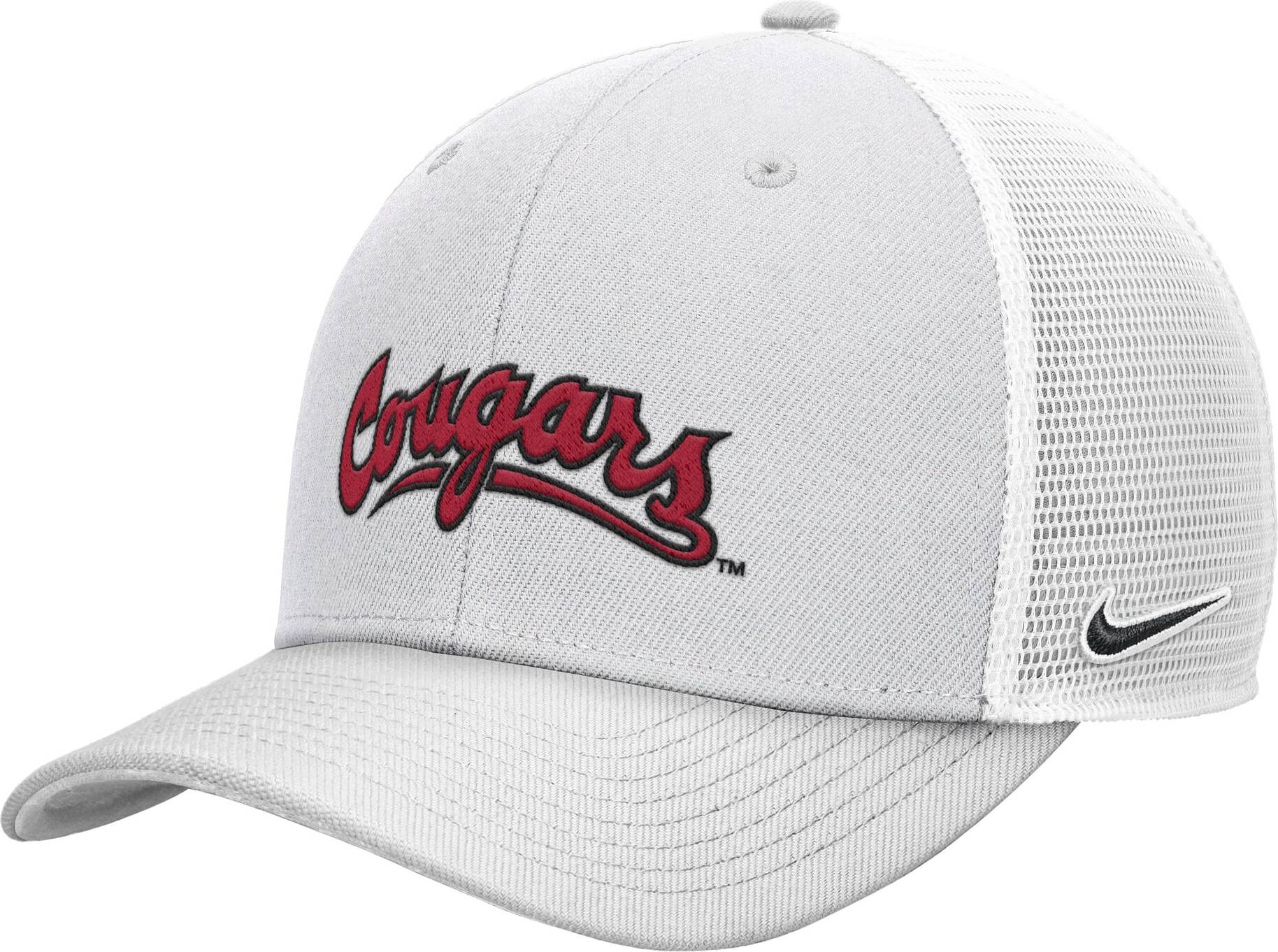 Nike Gray Washington State Cougars Script Rise Trucker Adjustable Hat