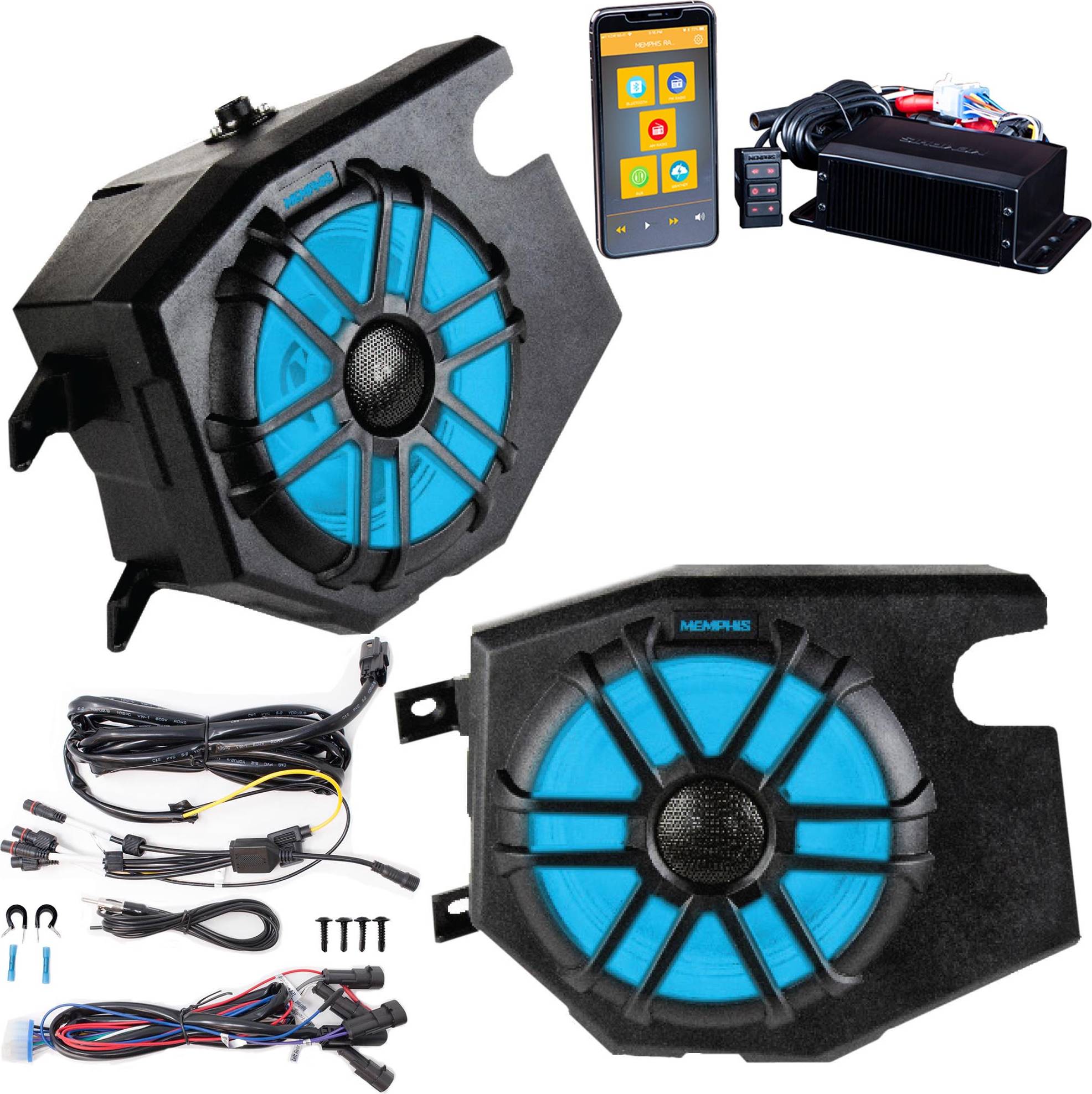 Utv Memphis Audio RZRCORE2 2 Speaker UTV