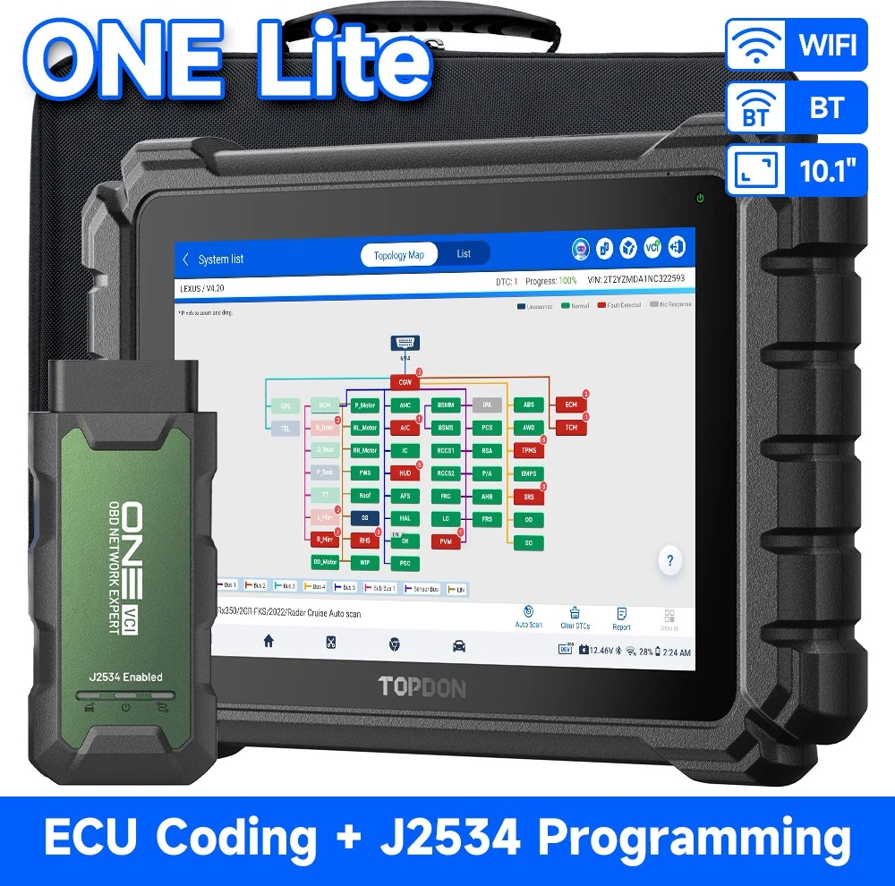Bidirectional obd2 scanner Topdon One Lite Bidirectional J2534 Programming Scanner