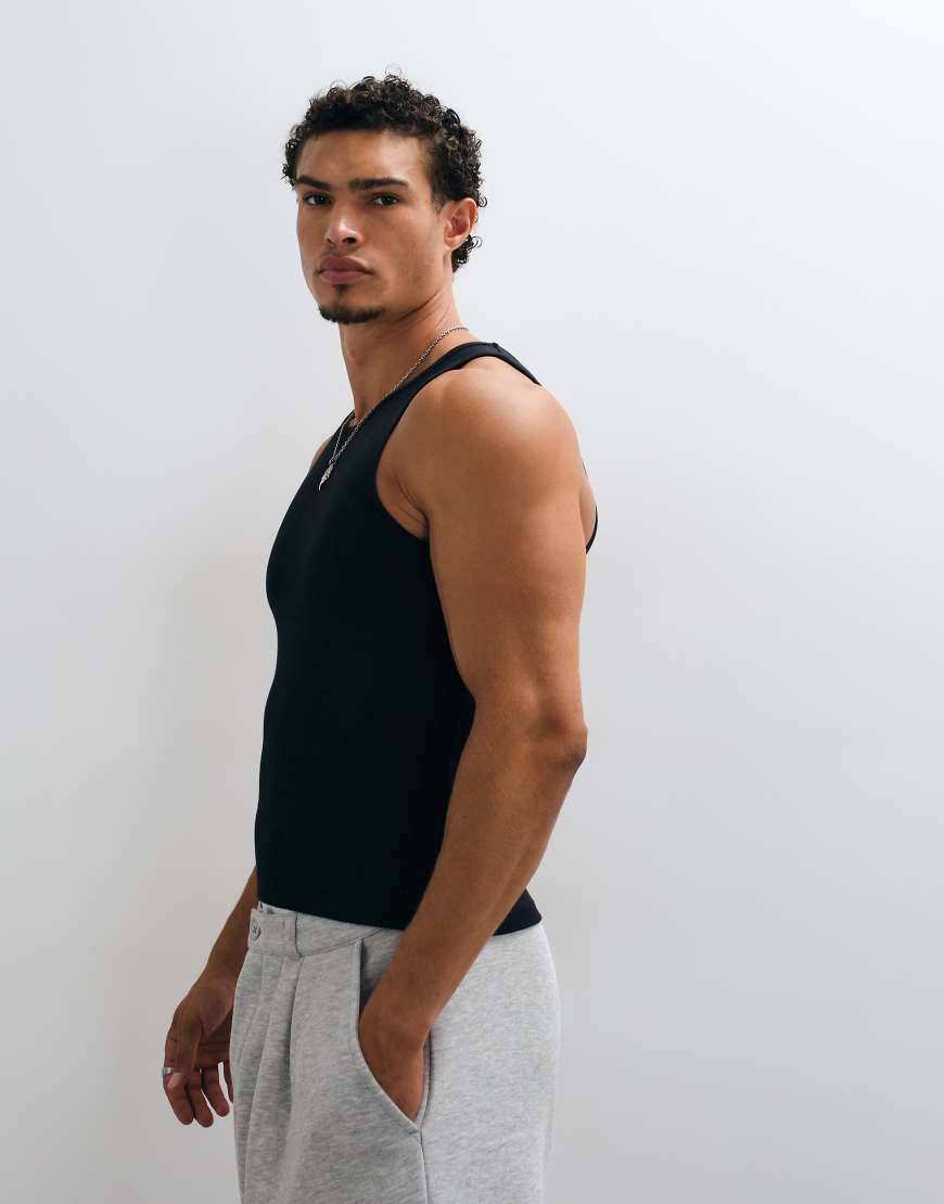 Collusion Rib Racer Vest - Black