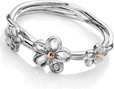 Hot Diamonds Forget Me Not Sterling Silver Ring - R