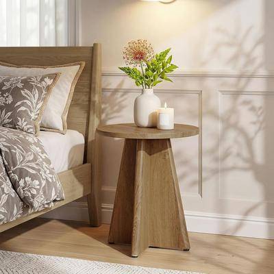 20 Inch Round Side Farmhouse End Table