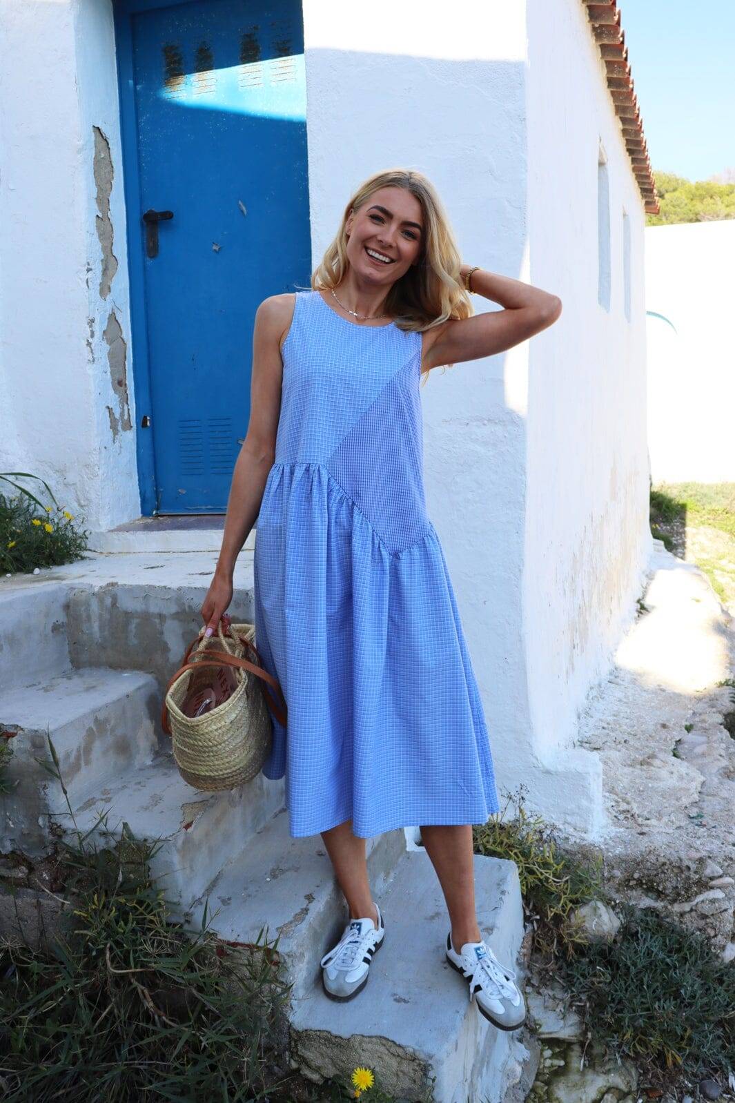 Liberté Rikke Ns Dress Blue Checks