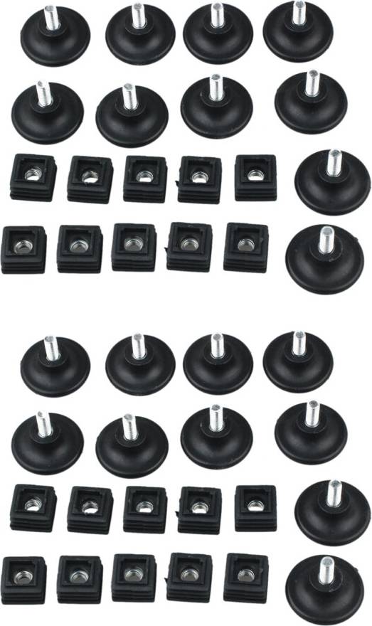 Typecat 45mm Base Dia Adjustable Leveling Foot Kit