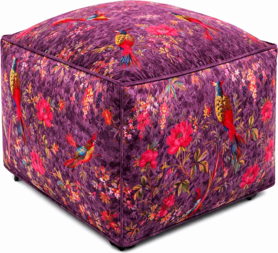 Pouf WERNS Pouf Paradise Velluto Rosa Puf