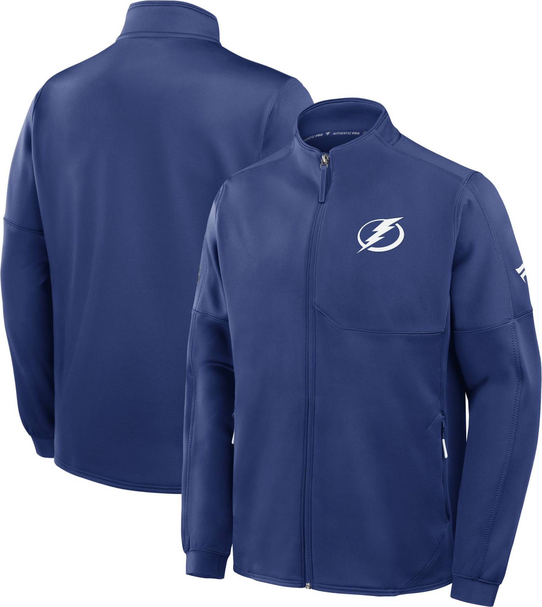 Fanatics Tampa Bay Lightning Authentic Pro Rink Poly Jacket - Blue