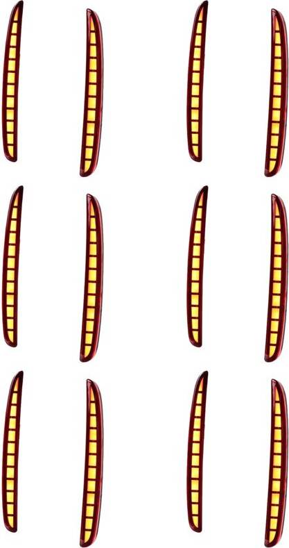 Tauoh 12Pcs Multi-Function Led Rear Bumper Light