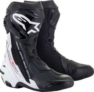 Alpinestars Stivali Moto Racing Supertech R - Nero Bianco