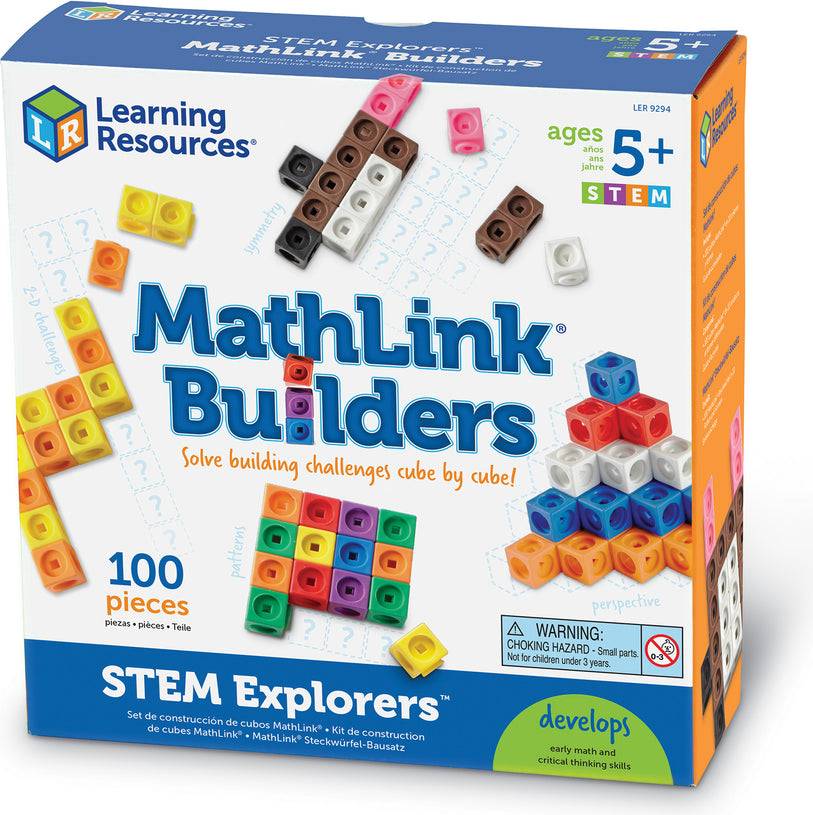 Learning Resources MathLink Builders STEM Explorers 100 Pieces