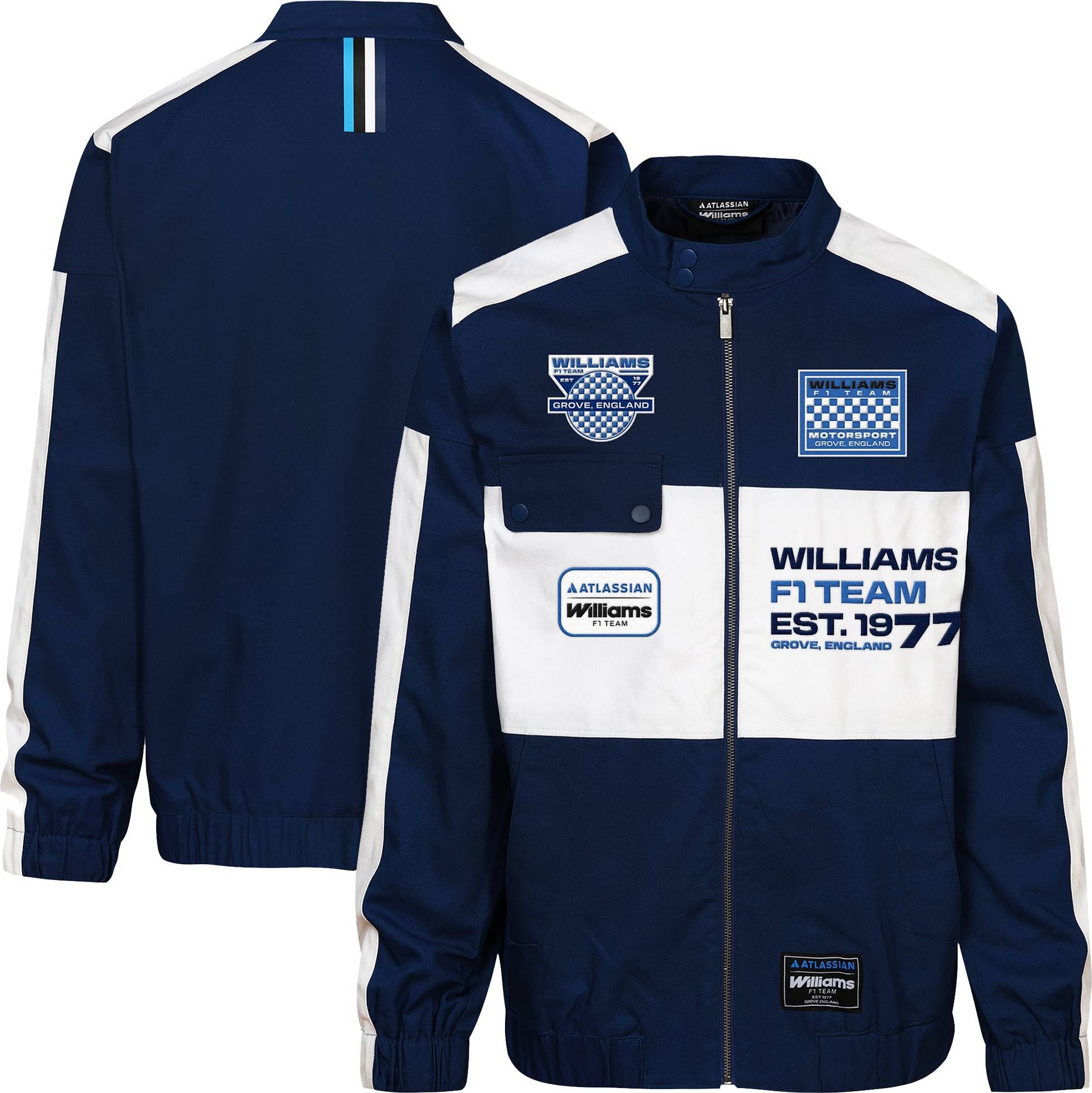 Outerstuff Navy Williams Racing Full-Zip Jacket