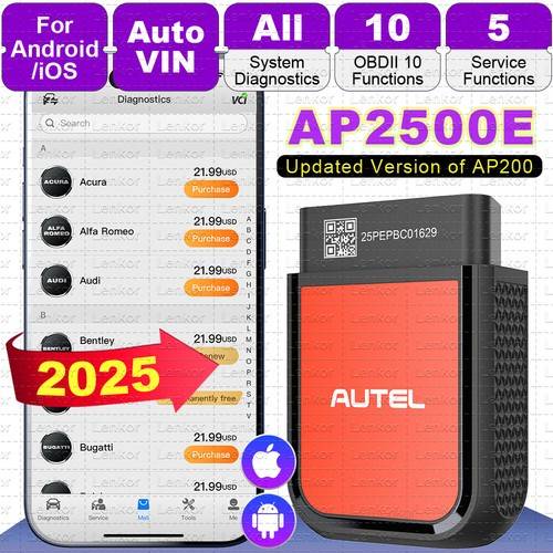 Obd reader Autel Maxiap AP2500E Car Code Reader OBD2 Scanner