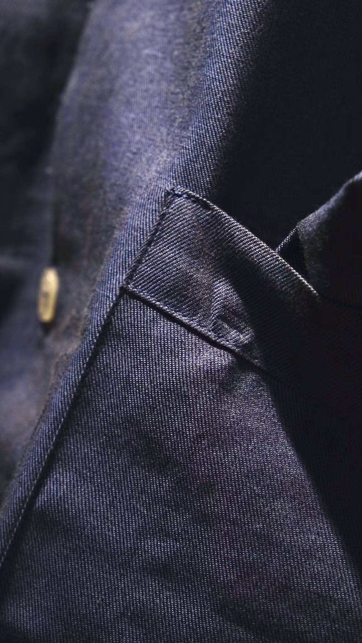 Solid Flannel Pyjamas - Mid Navy Blue