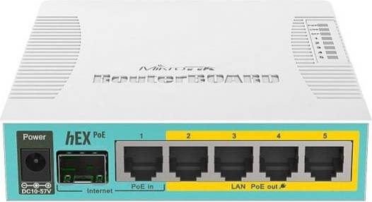 Mikrotik HEX PoE Kabelforbundet Router Hvid