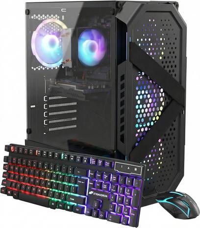 Geforce rtx 3060 STGAubron Intel Core i7-6700 Gaming PC Desktop Computer