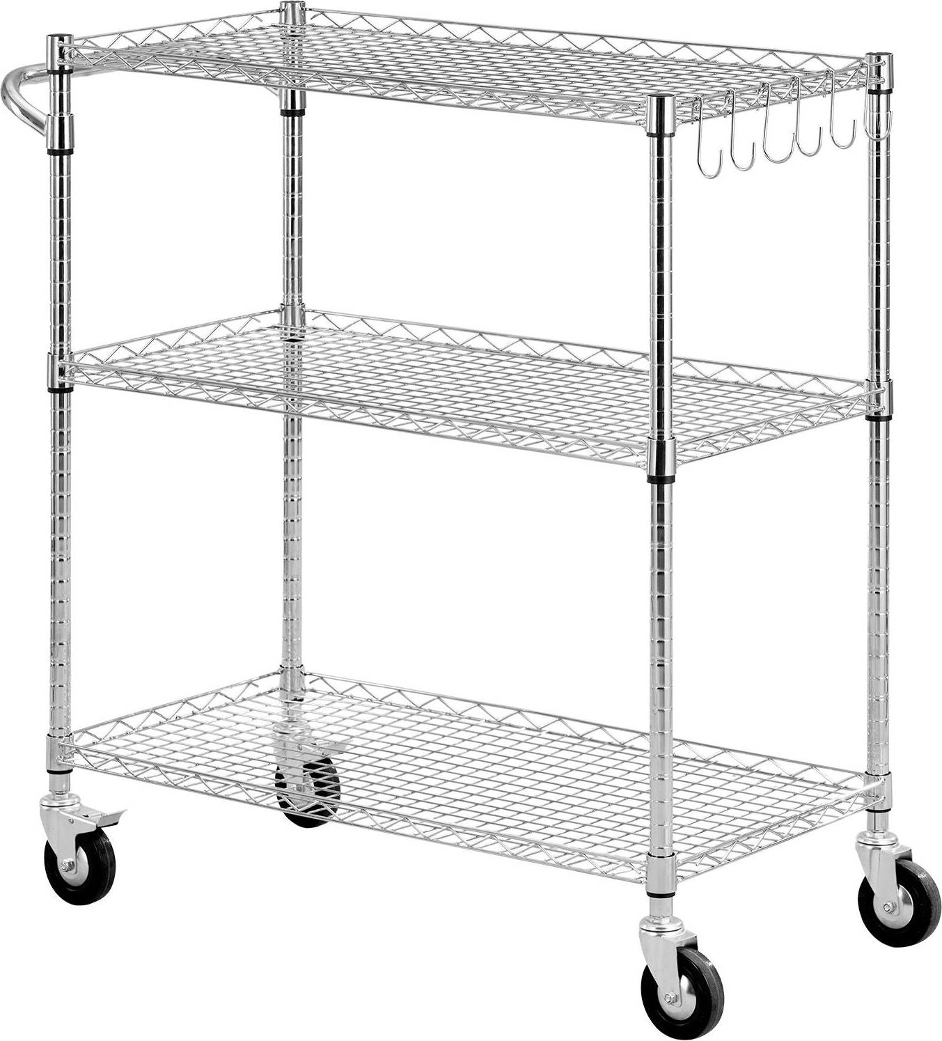 Storage rack for kitchen VEVOR 3 Tier Heavy Duty Adjustable Wire Storage Rack