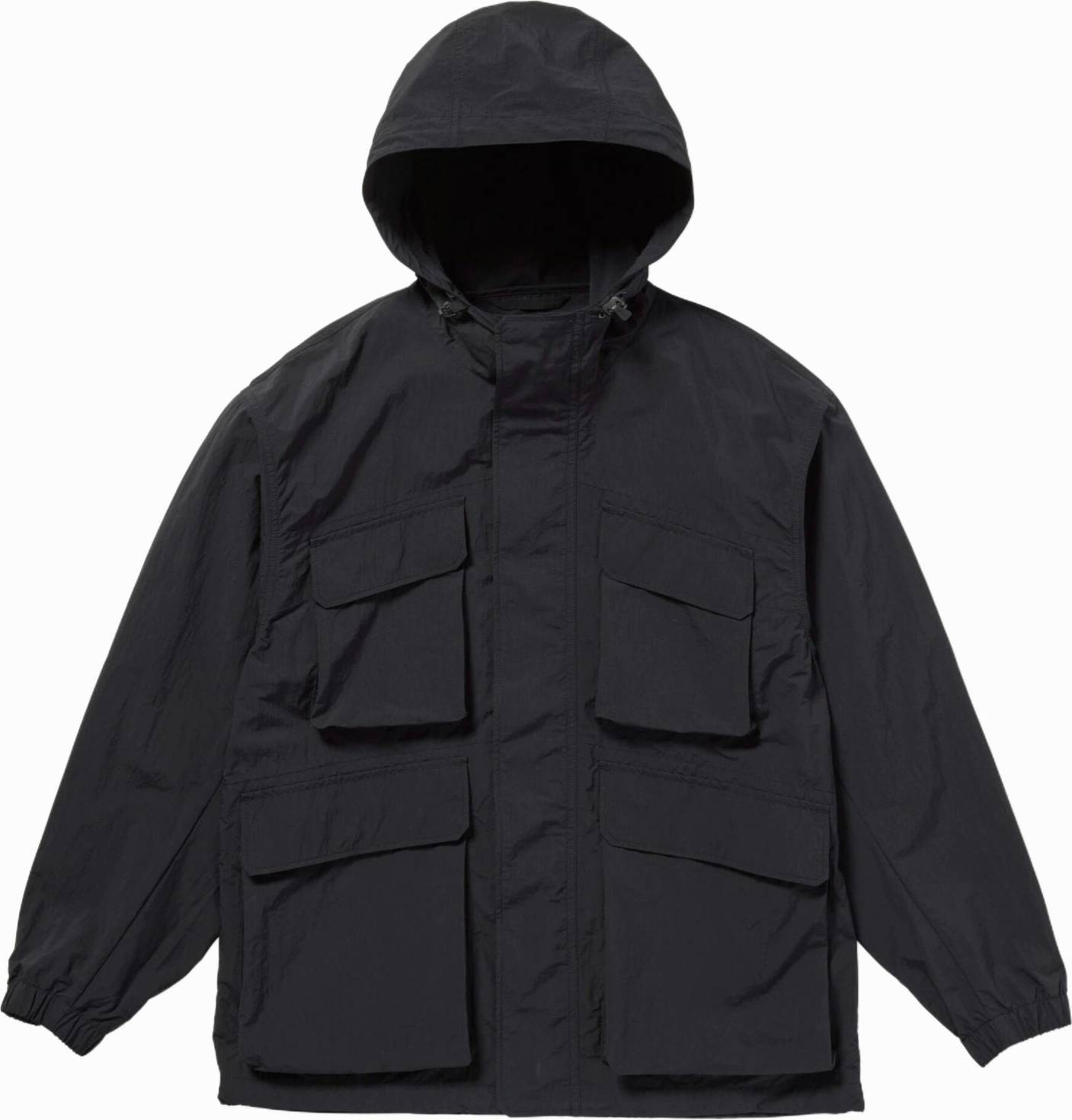 Snow Peak Nylon Double Rip Jacket - Sort