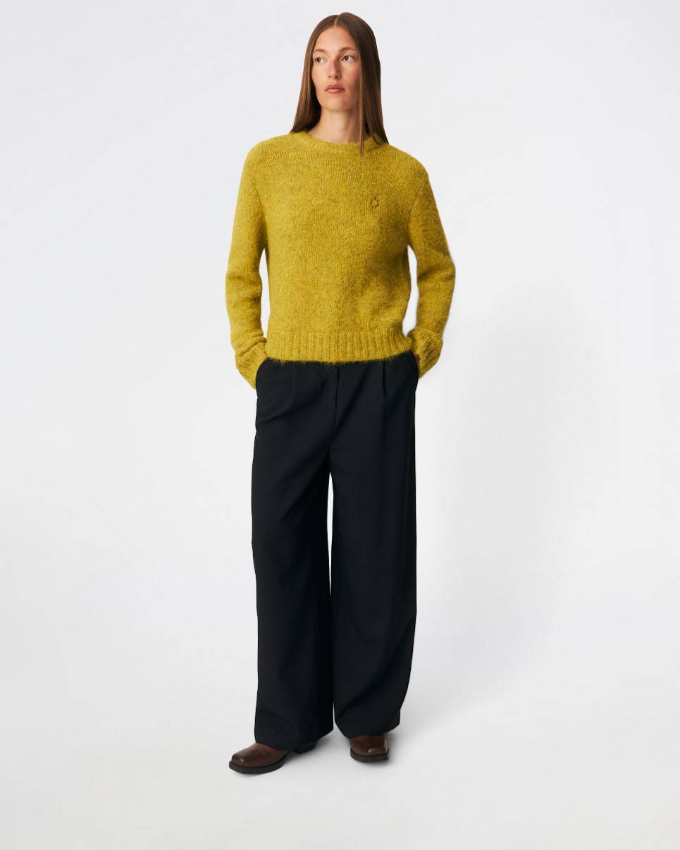 Modström Dictemd Oneck Kvinde Sweaters - Split Pea