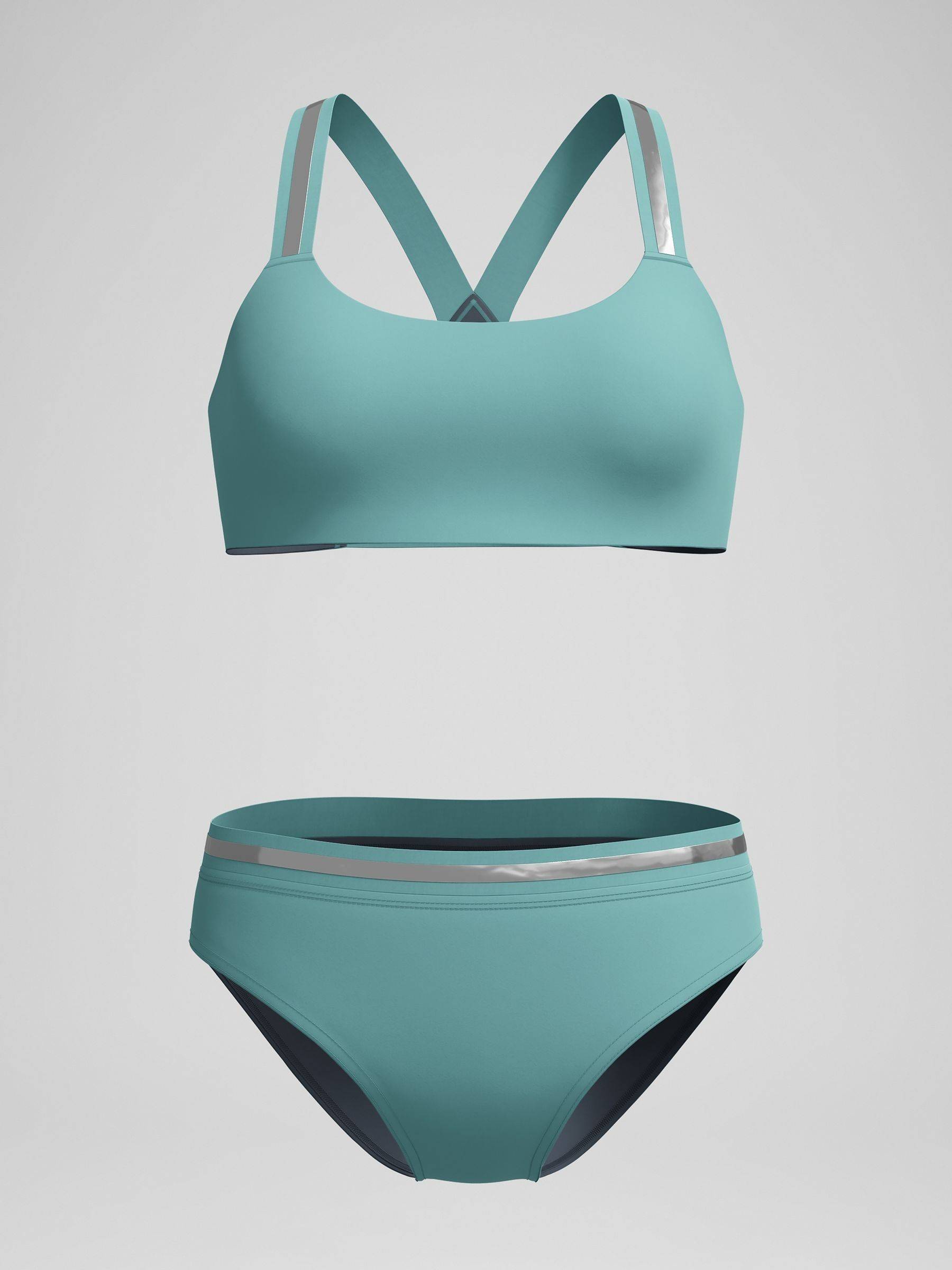 Speedo Green Performance Bikinis 2pc Set