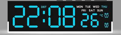 USB Powered Digital Alarm Clock with LED Display