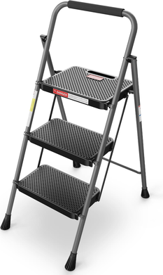 3 step ladder HBtower 3 Step Folding Ladder Step Stool