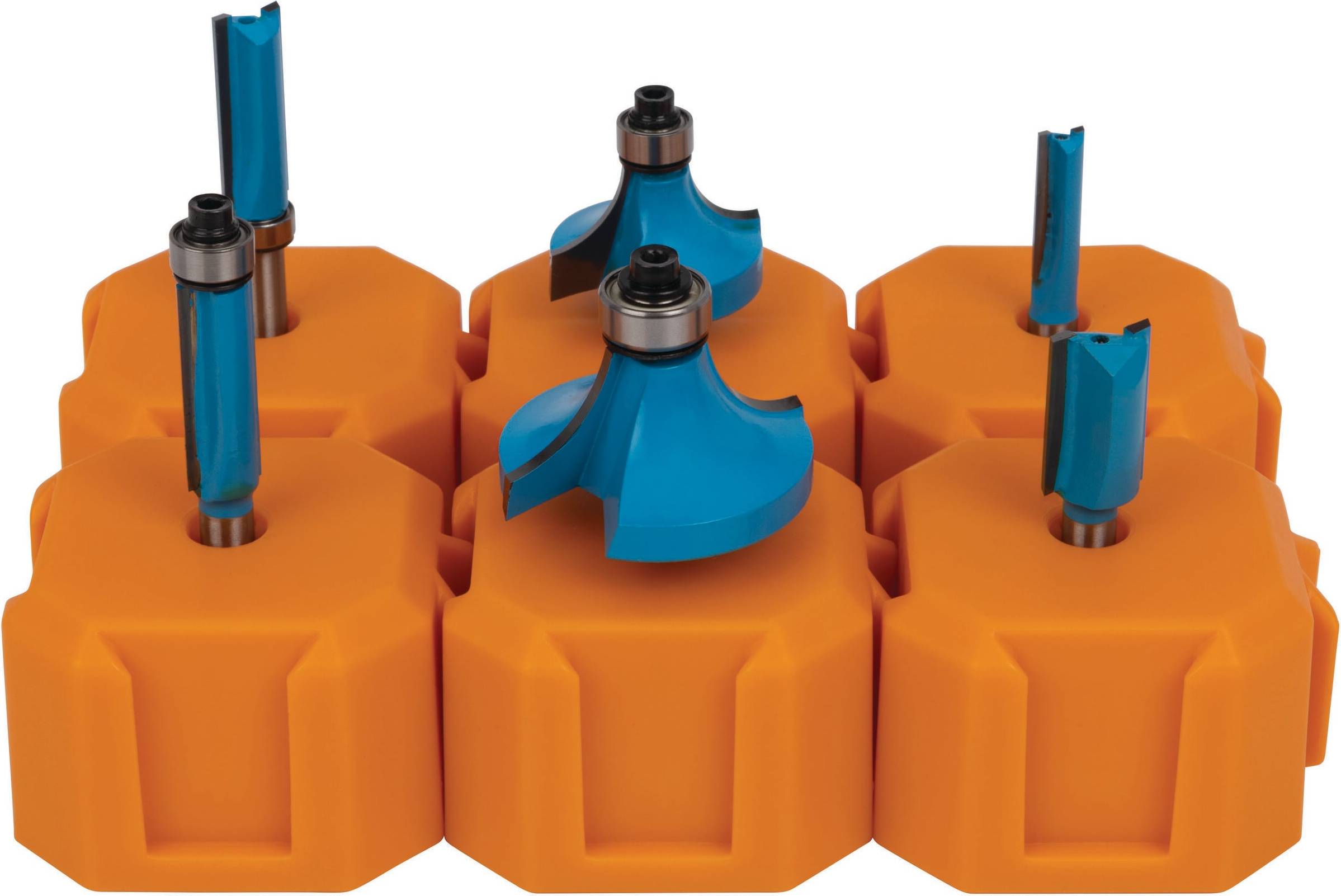 Router bit set Spyder 6 Piece Carbide Tipped Router Bit Set