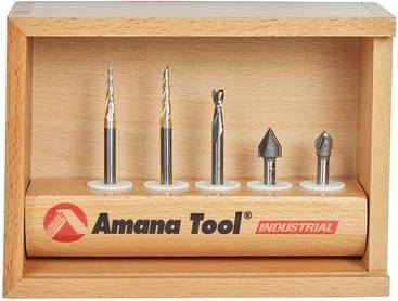 Router bit set Amana Amana Tool AMS-127 Engraving Router Bit Set