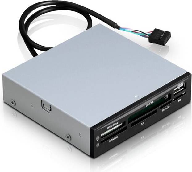 Exogio 3.5 Inch Front Panel Internal USB 2.0 Card Reader Hub
