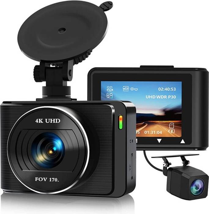 Dashcam wifi 4K 1080p Front Rear WiFi Recorder Camera