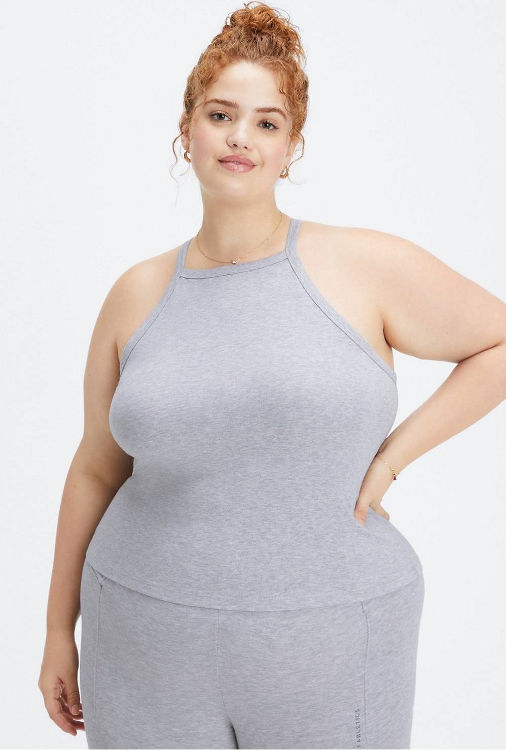 Fabletics Live-In Tanktop Mit Neckholder Gray