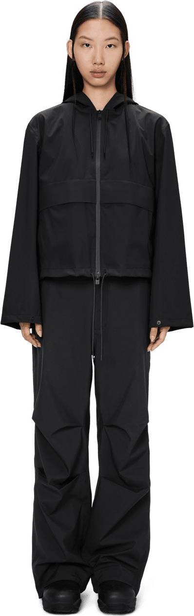 Rains Suva Hardshell Short String Jacke - Sort