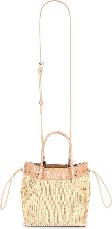 Tasche Baby Kayla Raffia Croco Embossed - Neutral