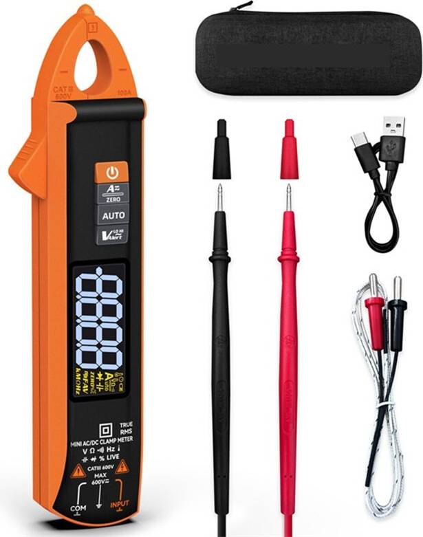 Torribaly Digital Clamp Meter Multimeter 100A 6000 True RMS