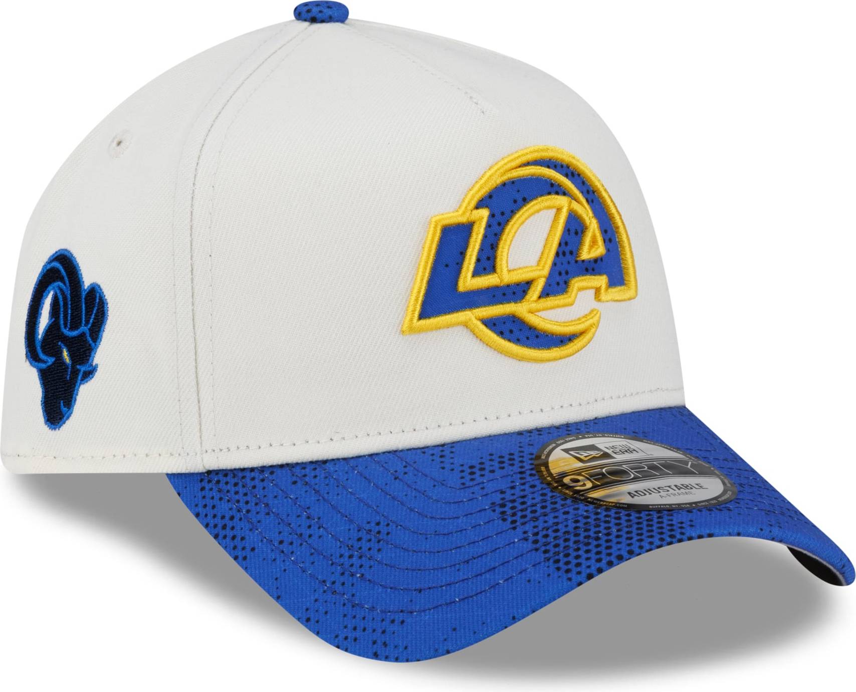 New Era Cream Los Angeles Rams Rivalries Collection 9FORTY A-Frame Adjustable Hat - Cream