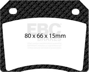 Ebc Pd07kr080 High Performance Brake Kit Rear