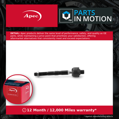 APEC Inner Rack End For Kia Sorento Mk2 2.2d Left Tie Rod Joint