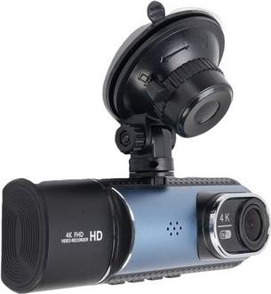 Dash Cam Front Rear Inside 3 Lens 4K