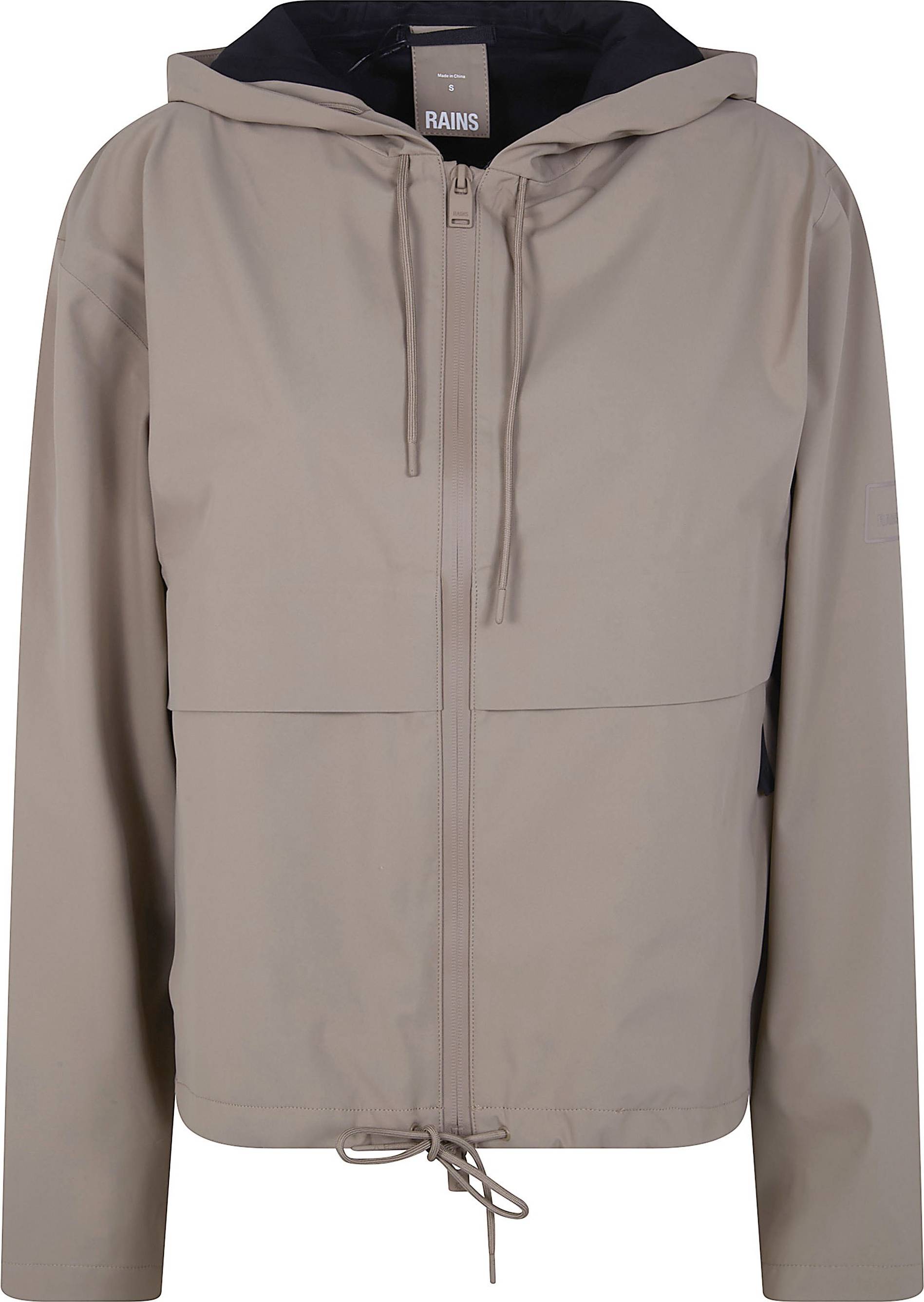 Rains Suva Hardshell Short String W Jacket - Neutrals