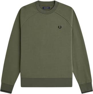 Fred Perry Sweat Droit Col Rond Coton - Vert