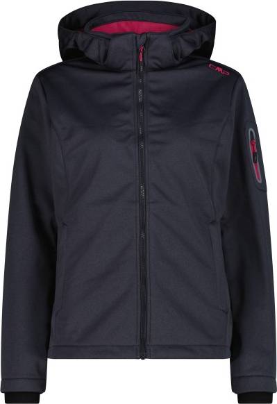 CMP Jacket Zip Hood Softshelljacka - Blå