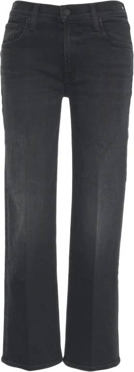 Mother Mid Rise Rambler Zip Flood Jeans - Blue