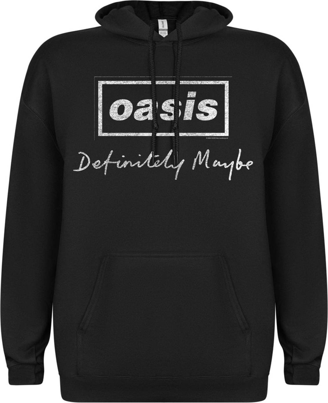 Oasis Definitely Maybe Script Kapuzenpullover - Svart