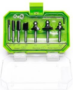 Router bit set Greenworks 7-PC Decorative Router Bit Set PA55105A1
