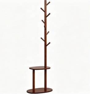 Clothing rack SlickBlue Freestanding Clothing Rack Walnut Clothes Rack