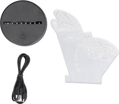 Dragonfly Pattern 3D Light 7 Color